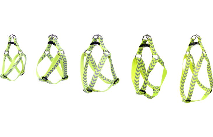 Flamingo Harnas Step&Go Fergu Fluo geel