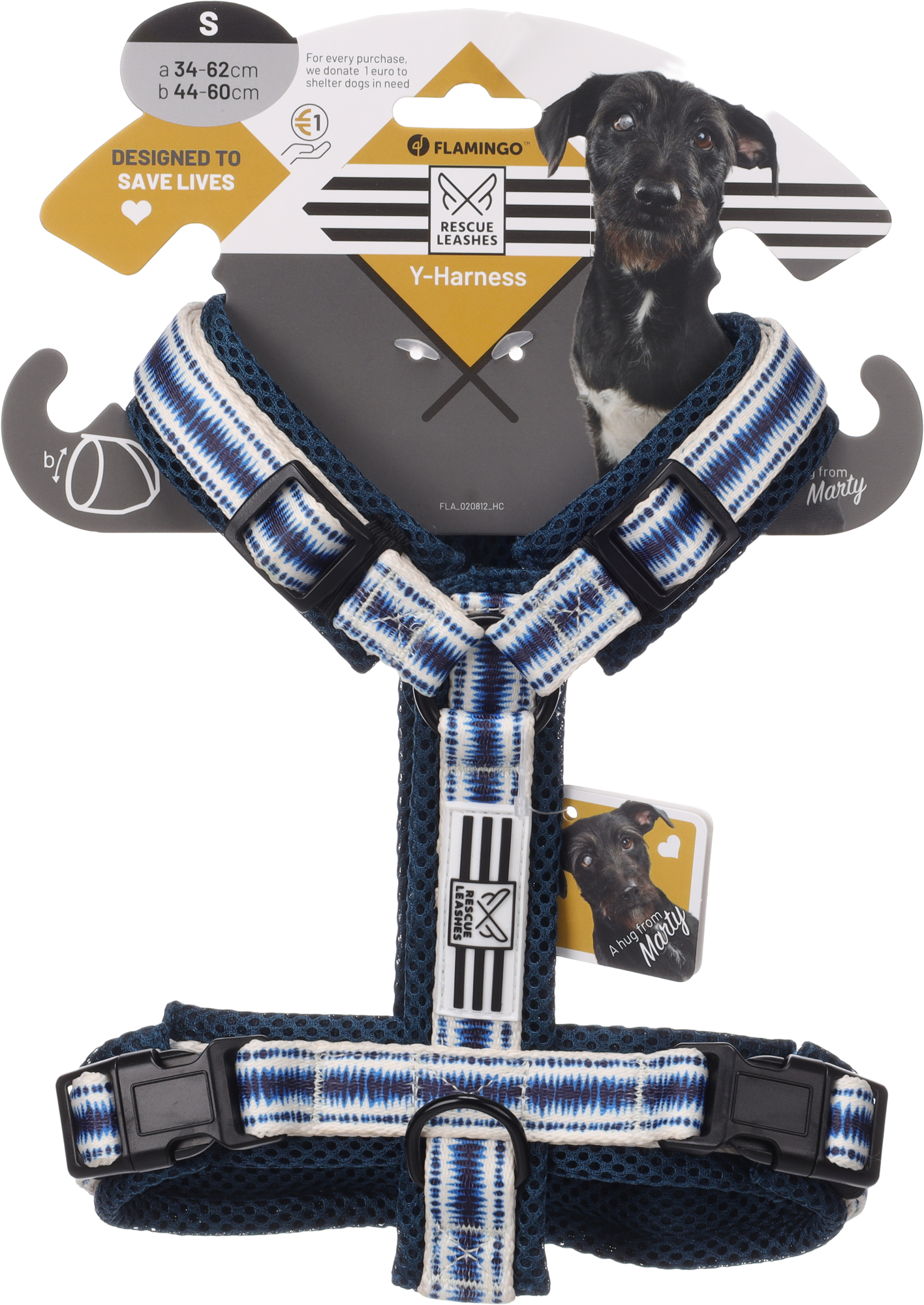 Arnés Forma en Y Gili Island Azul | 526164 | Flamingo Pet Products