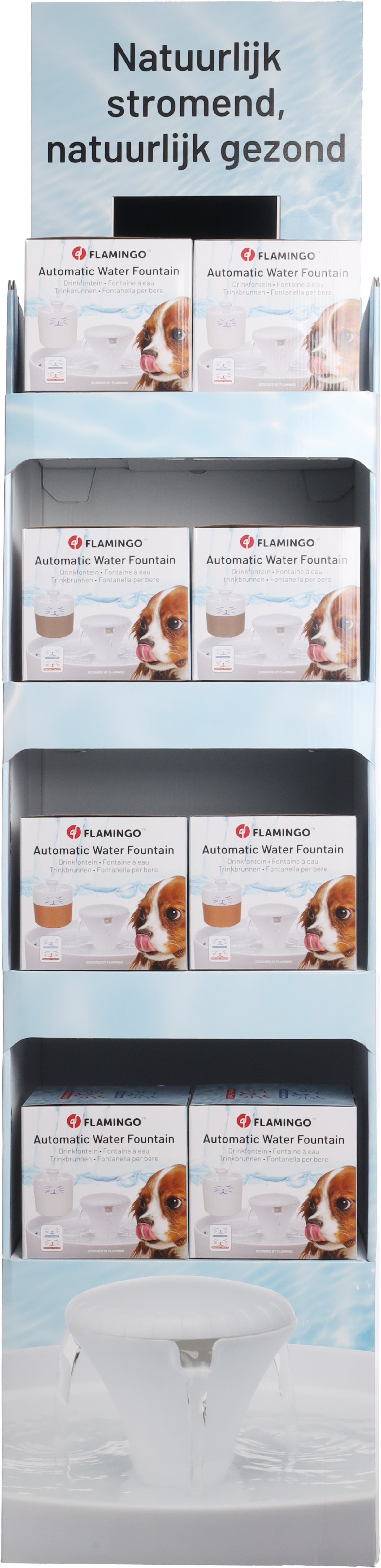 Flamingo Drinking fountain Mali Round White