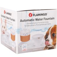 Flamingo Drinking fountain Mali Round Terracotta & White