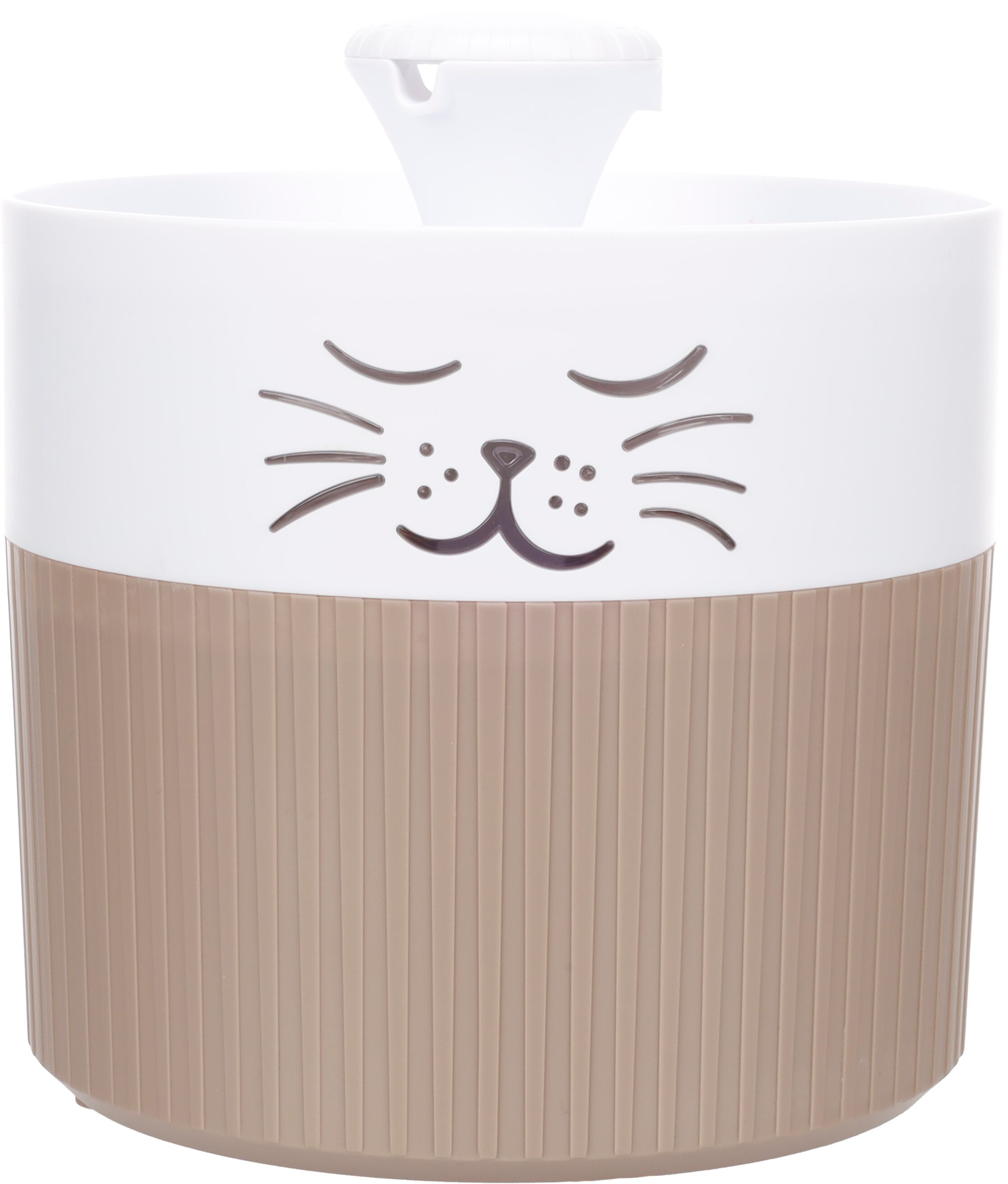 Flamingo Drinking fountain Mali Round Taupe & White