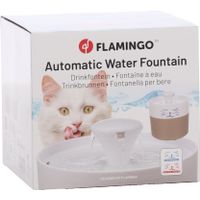 Flamingo Drinking fountain Mali Round Taupe & White