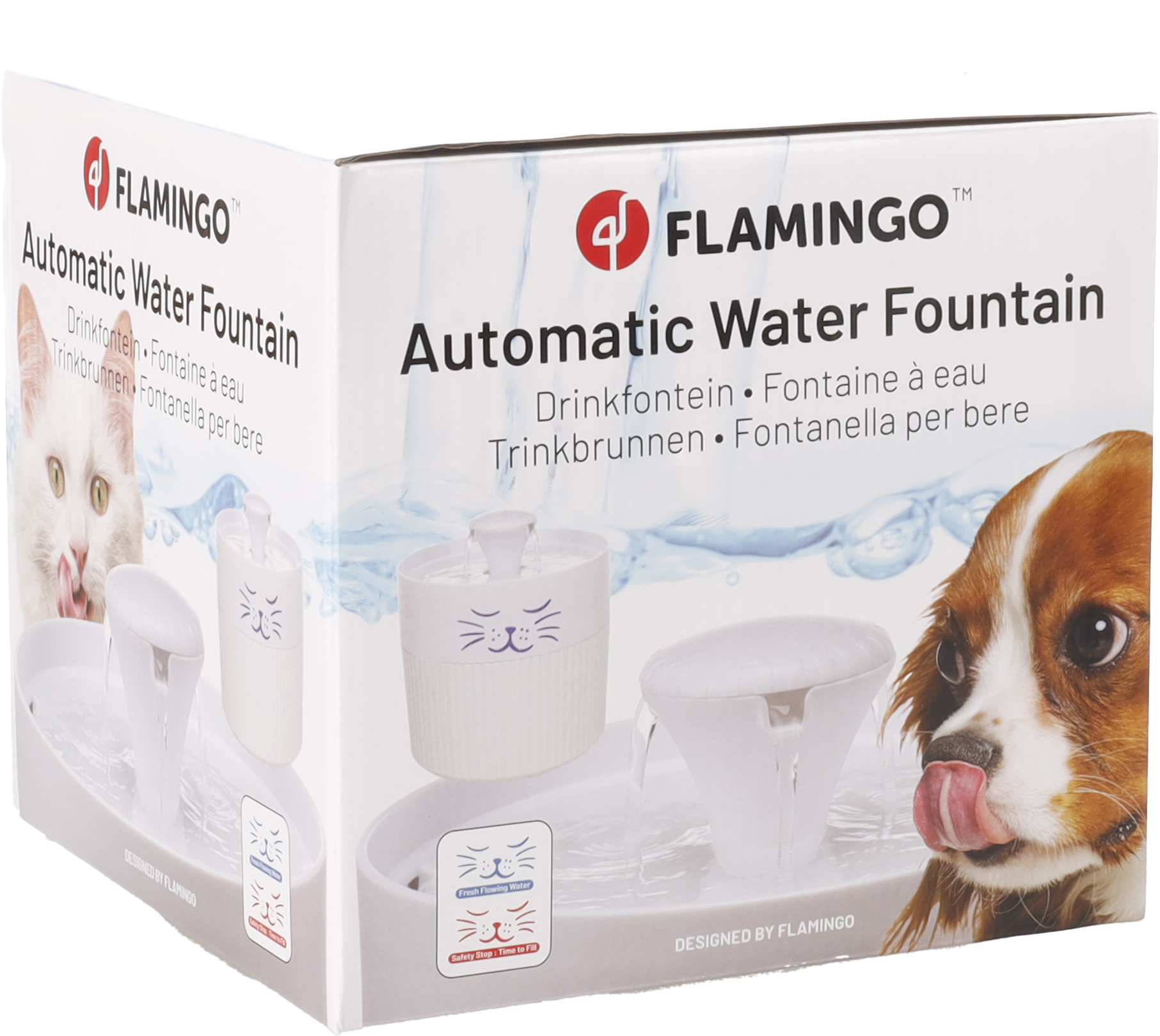 Flamingo Drinking fountain Mali Round White