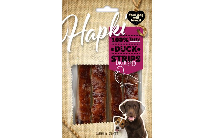 Flamingo Snacks Hapki Lacquered Strips with duck 