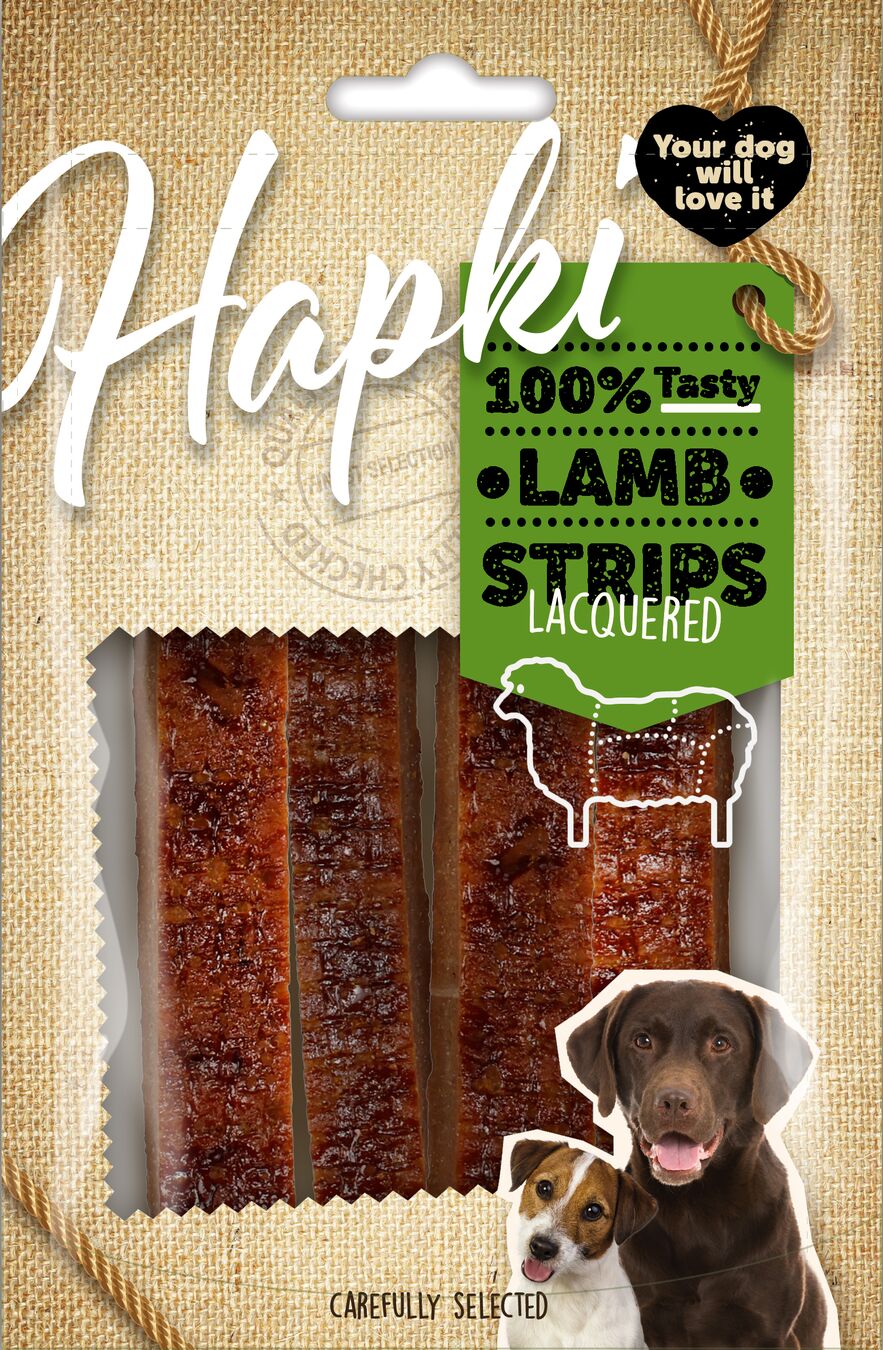 Flamingo Snacks Hapki Lacquered Strips with lamb 