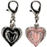 Medaillon Hart Eef Lichtroze & Zwart