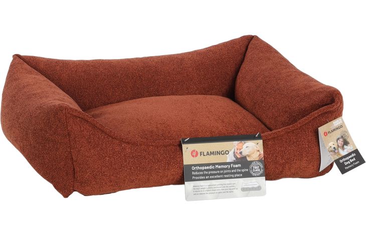 Flamingo Mand Oana Rechthoekig Terracotta