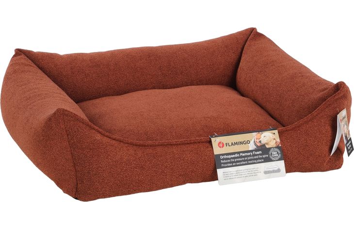 Flamingo Mand Oana Rechthoekig Terracotta