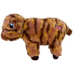 Kong® Jouet Low Stuff Stripes Vache Brun