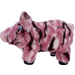 Kong® Jouet Low Stuff Stripes Cochon Rose