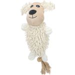 Toy Flufa Dog with rope Beige