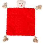 Toy Lief Cuddle blanket & Bear with rope Red