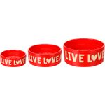 Futter- und Trinknapf Liloba Rund Rot