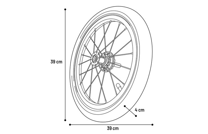 Flamingo Spare wheel for bicycle trailer Jodie