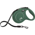 Flexi Guinzaglio retrattile Classic Fettuccia Verde oliva