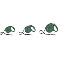 Flexi Flexi Guinzaglio retrattile Classic Fettuccia Verde oliva