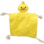 Jouet Akra Couverture câlin & Canard avec corde Jaune