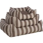 Basket Zahia Rectangle Taupe & White