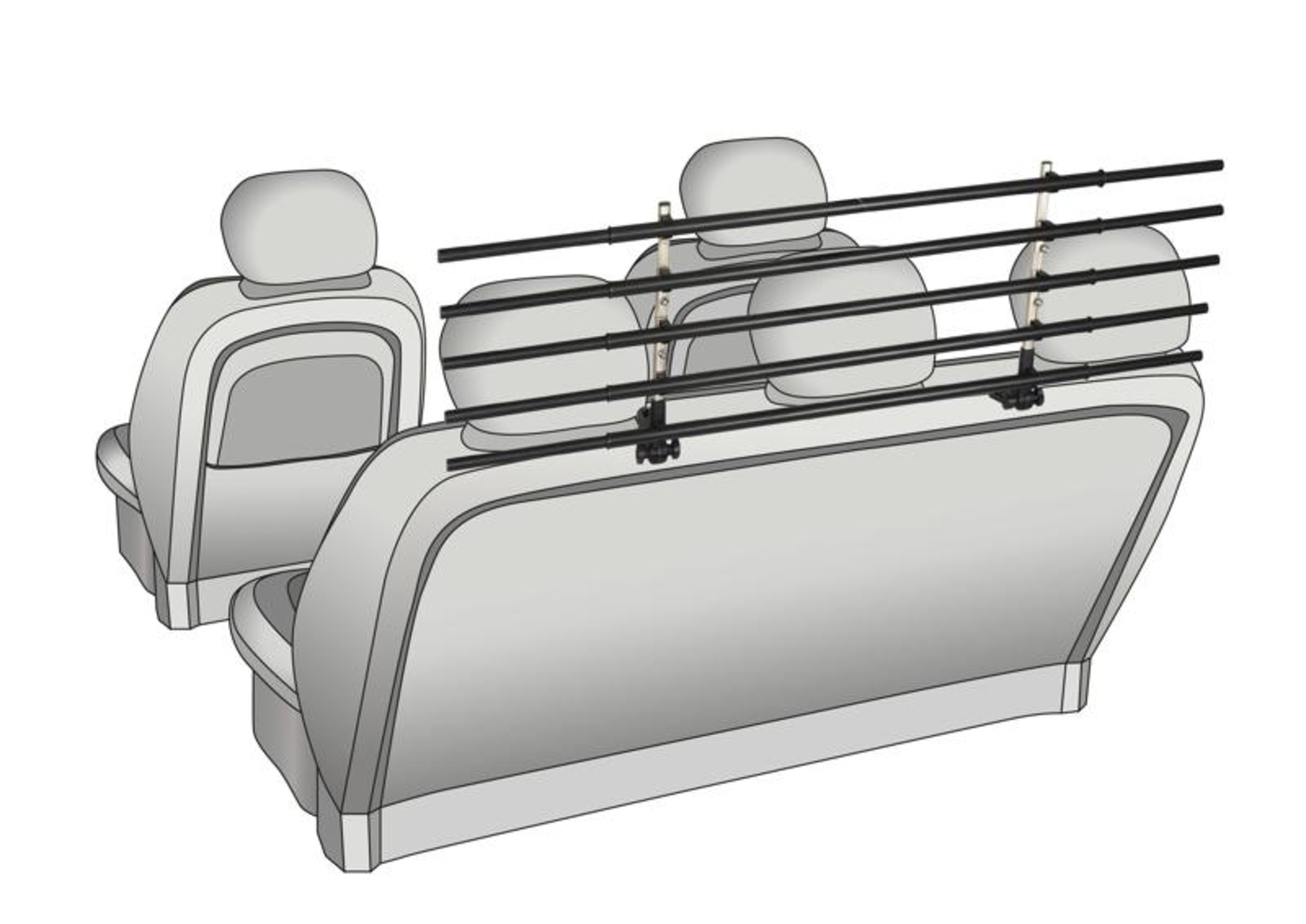 Flamingo Car safety grid Wilmo Black