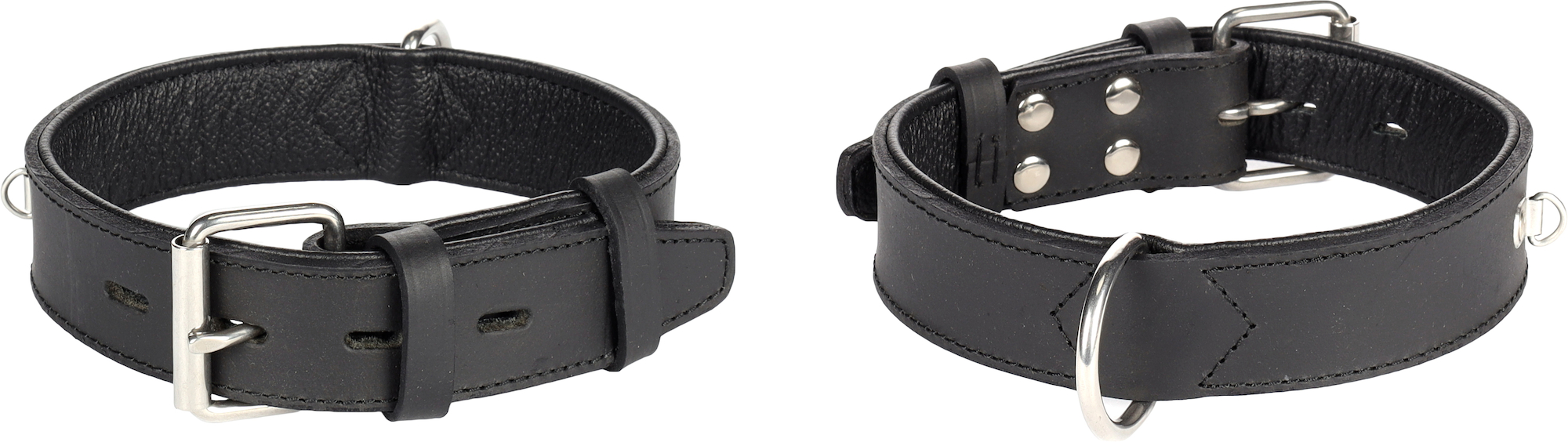 Flamingo Halsband Gevoerd Breed Seattle Zwart