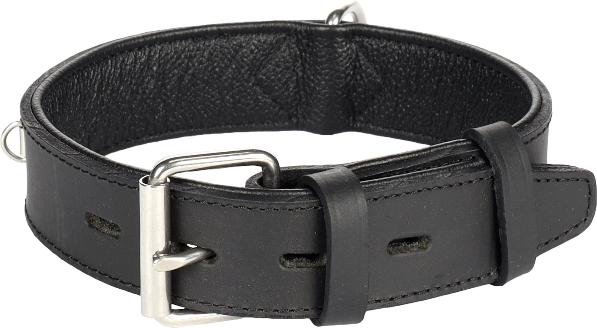 Flamingo Halsband Gevoerd Breed Seattle Zwart