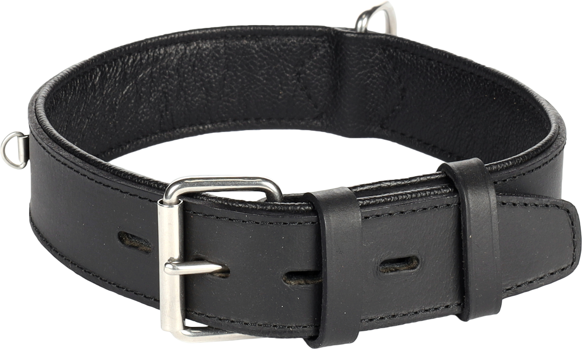 Flamingo Halsband Gevoerd Breed Seattle Zwart