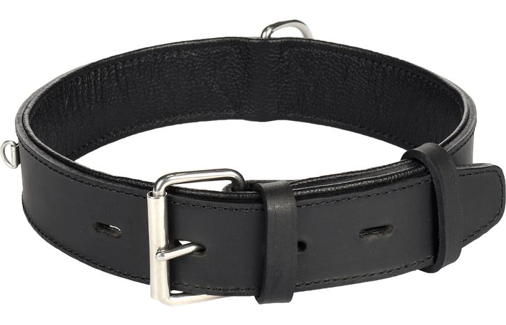 Flamingo Halsband Gevoerd Breed Seattle Zwart