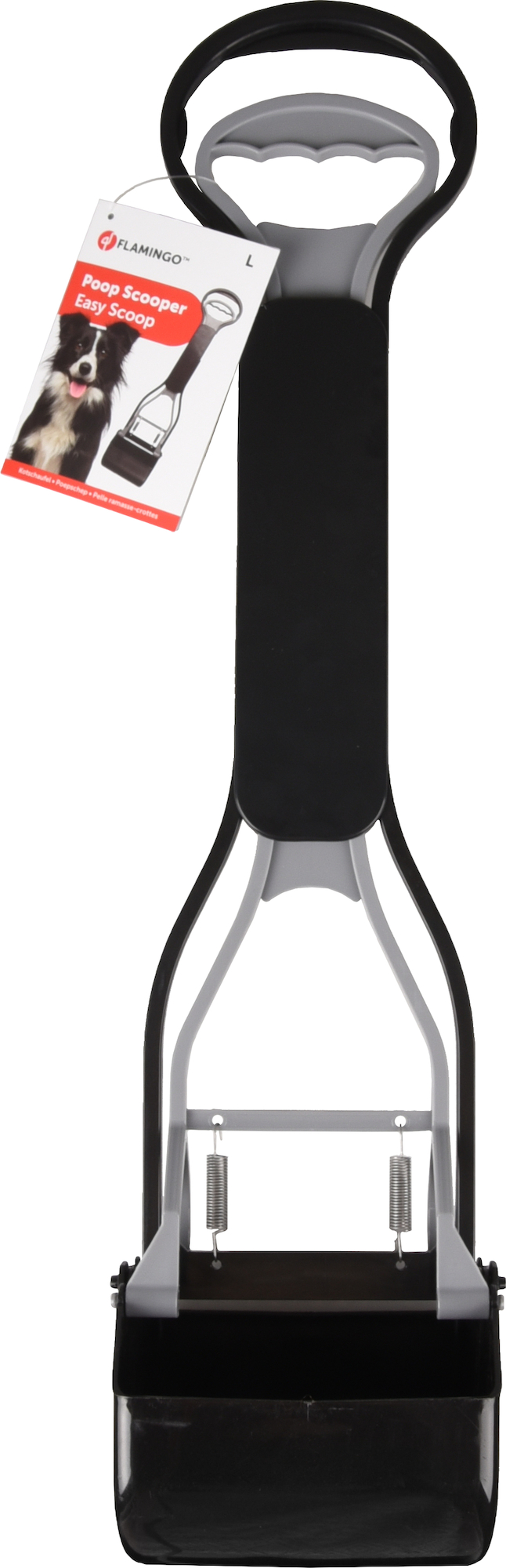 Flamingo Poop scoop Easy Scoop Black & Grey