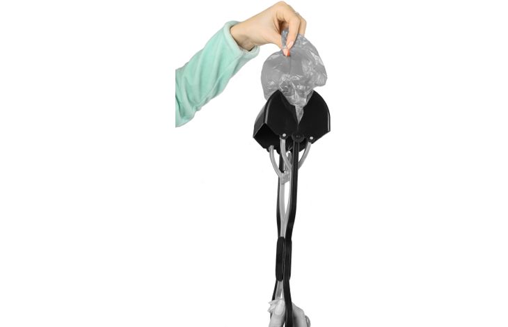Flamingo Poepschep Easy Scoop Zwart & Grijs