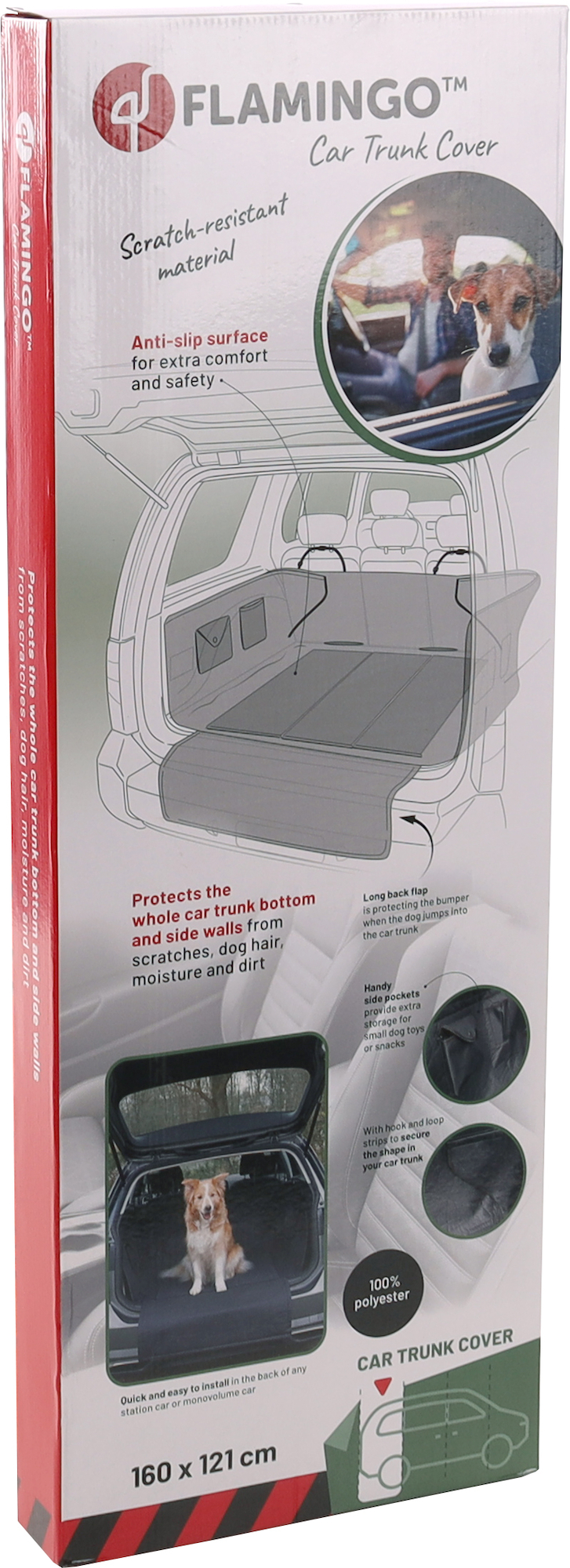 Flamingo Coprisedili per auto Aiko Bagagliaio Nero