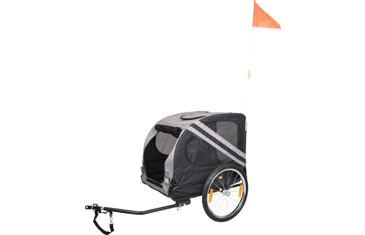 Flamingo Bicycle trailer Juliette Grey & Black