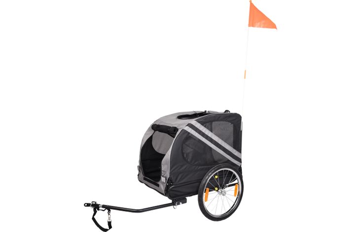 Flamingo Bicycle trailer Juliette Grey & Black