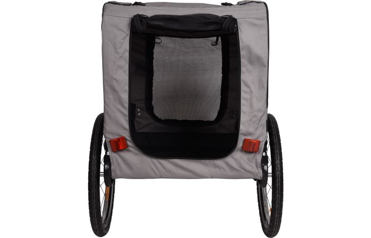 Flamingo Bicycle trailer Juliette Grey & Black