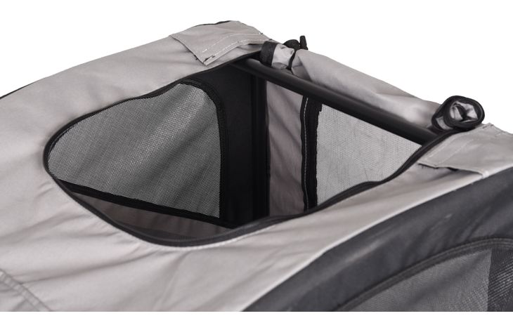 Flamingo Bicycle trailer Juliette Grey & Black