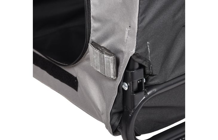 Flamingo Bicycle trailer Juliette Grey & Black