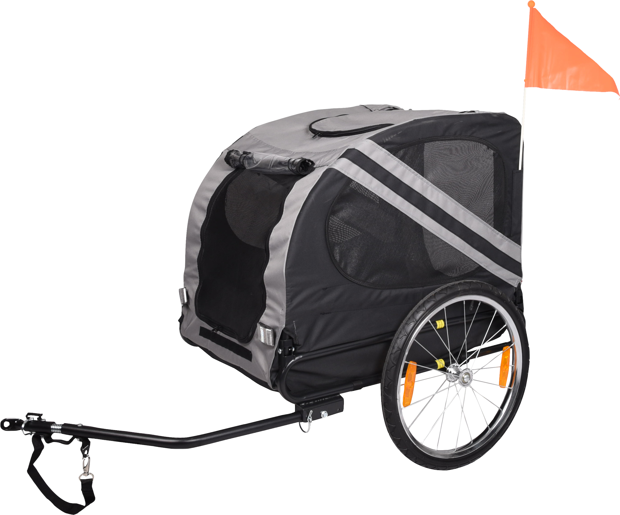 Bicycle trailer Juliette Grey Black 5331605 Flamingo Pet