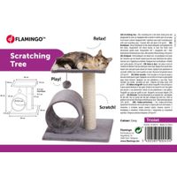 Flamingo Arbre à chat Triolet Écru & Gris