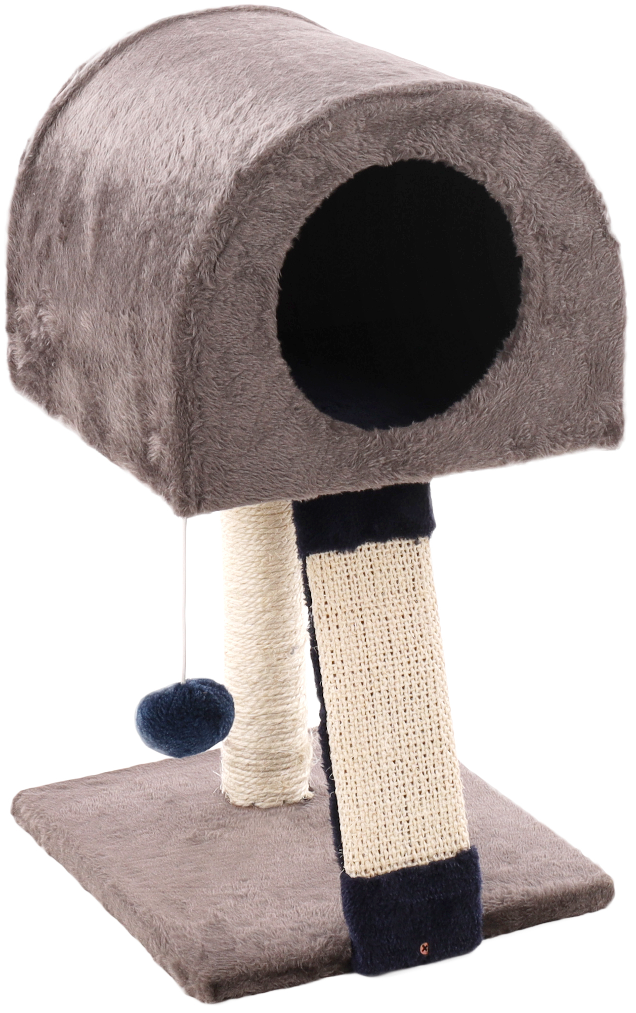 Flamingo Arbre à chat Vallonet 4 Gris & Bleu & Écru