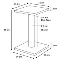 Flamingo Scratching tree  Scolette Beige & Ecru