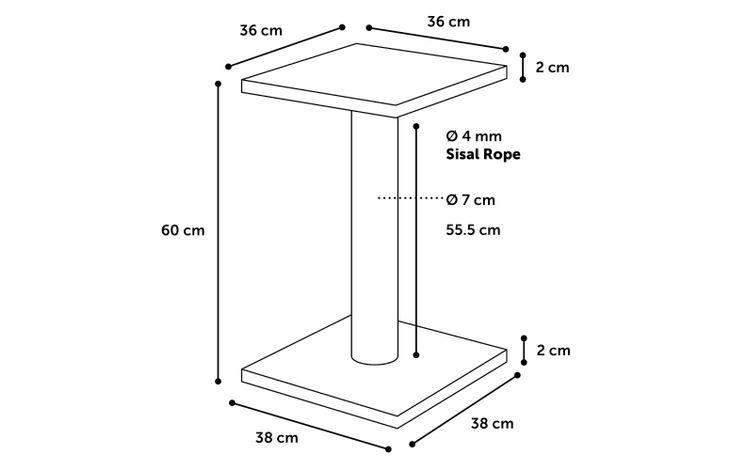 Flamingo Scratching tree  Scolette Beige & Ecru
