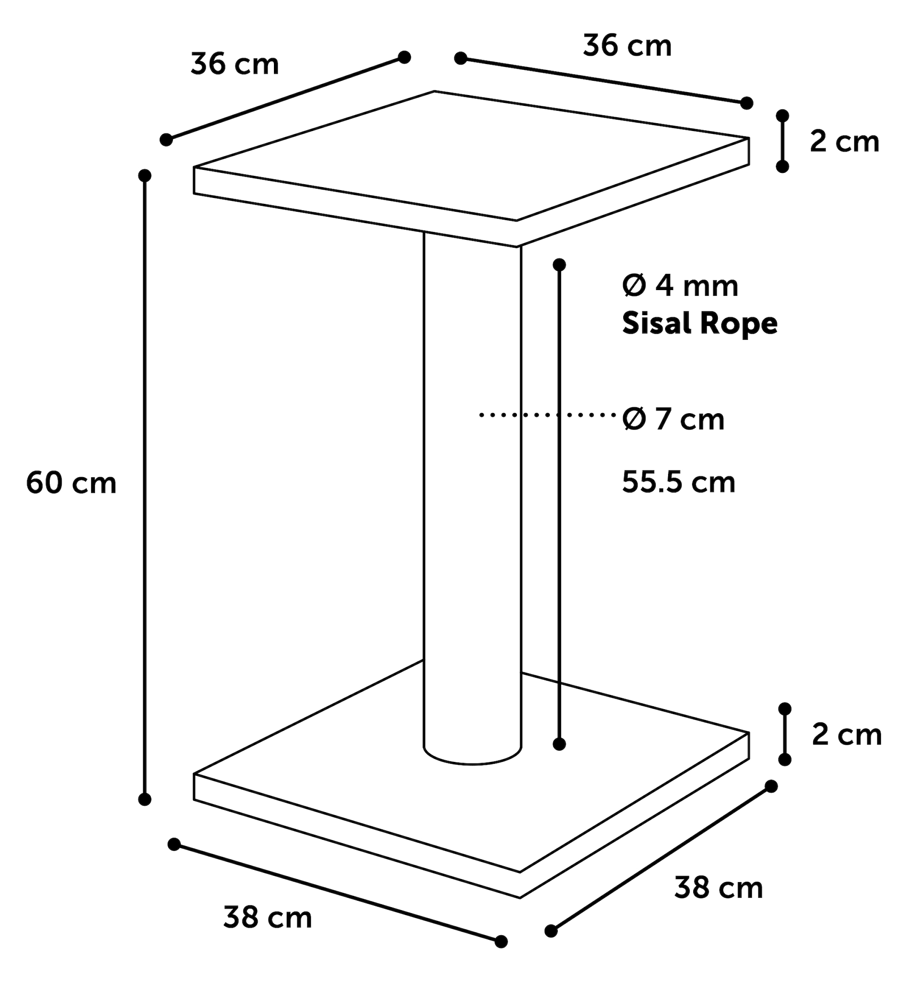Flamingo Scratching tree  Scolette Grey & Ecru