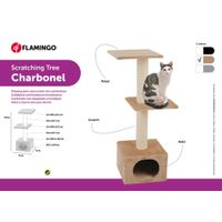 Flamingo Scratching tree  Charbonel Beige & Cream