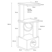 Flamingo Kratzbaum Baretti Beige & Ekrü