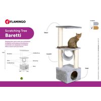 Flamingo Kratzbaum Baretti Beige & Ekrü