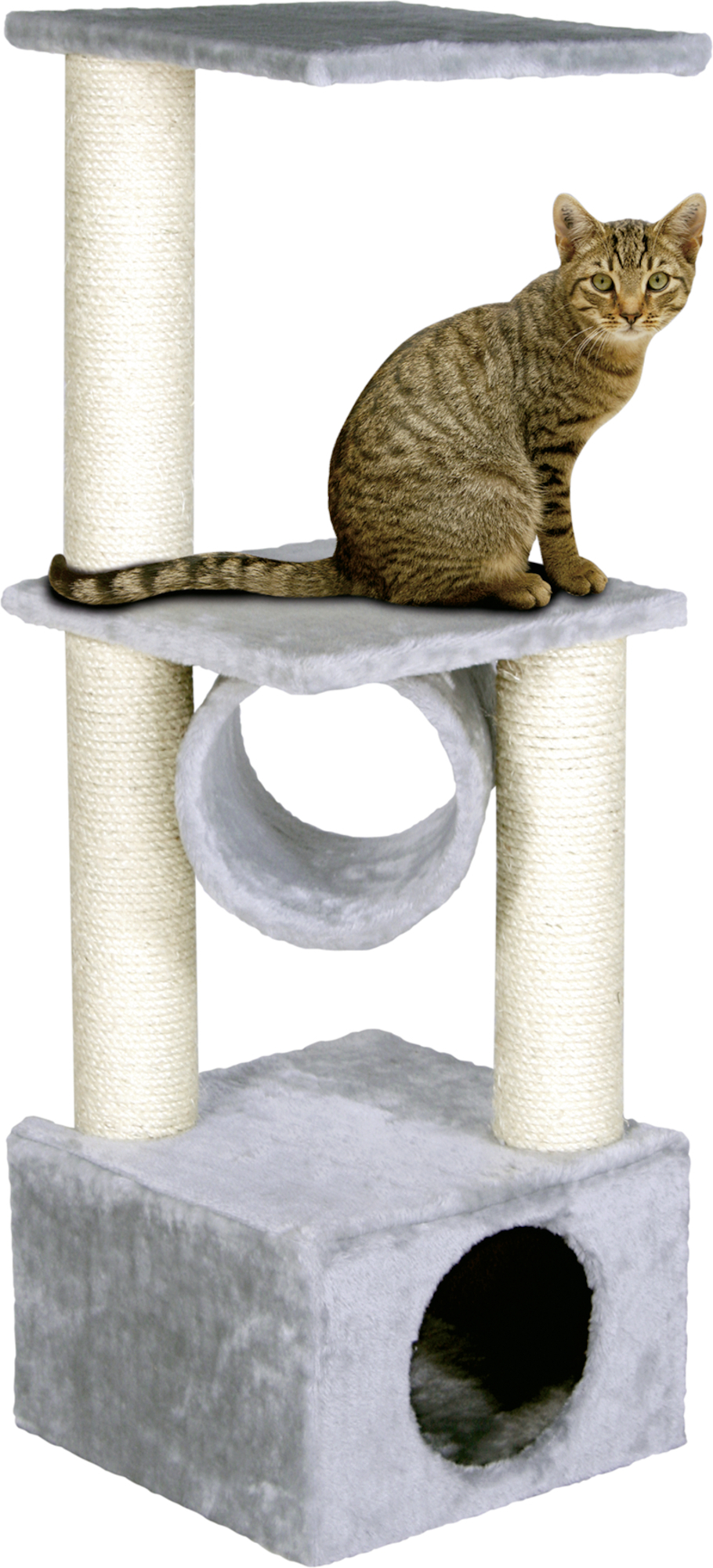 Flamingo Kratzbaum Baretti Grau & Ekrü