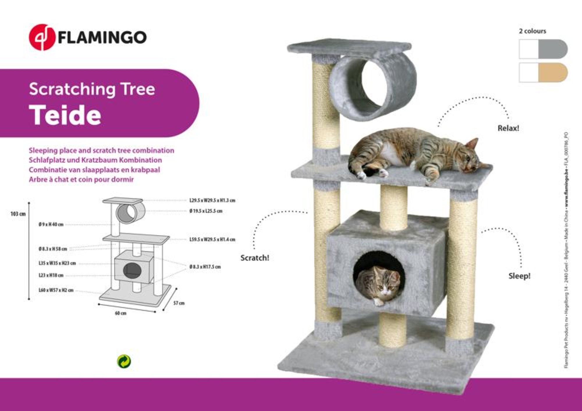 Flamingo Kratzbaum Teide