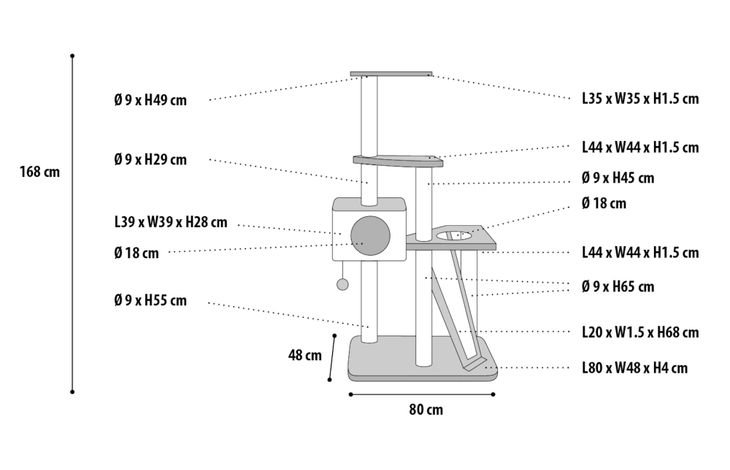 Flamingo Scratching tree  Janga
