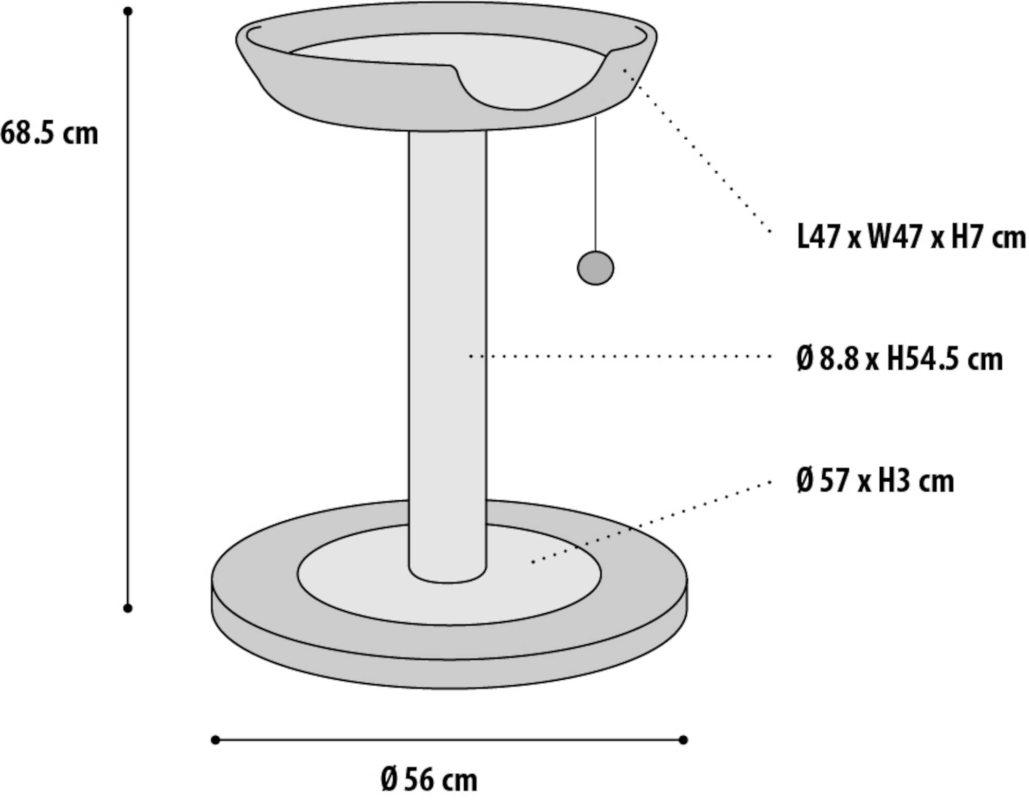 Flamingo Kratzbaum Kibo