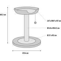 Flamingo Kratzbaum Kibo