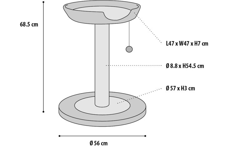Flamingo Kratzbaum Kibo
